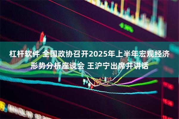 杠杆软件 全国政协召开2025年上半年宏观经济形势分析座谈会 王沪宁出席并讲话
