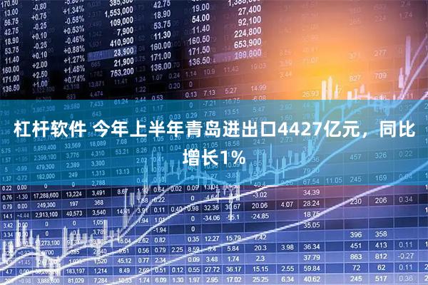杠杆软件 今年上半年青岛进出口4427亿元，同比增长1%